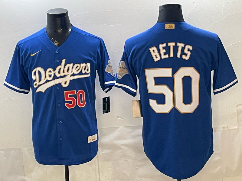 Men Los Angeles Dodgers #50 Betts blue Game 2026 Nike MLB Jersey 4014001->->MLB Jersey